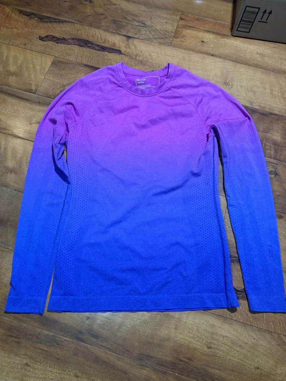 Figs Seamless Long Sleeve Top in Vibrant Purple - Picture 1 of 6